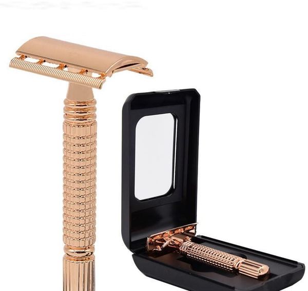 

shaver double-sided razor blade holder men's old fashioned razor real metal double-layer razor rack t-shaped silv jlluly xmh_home