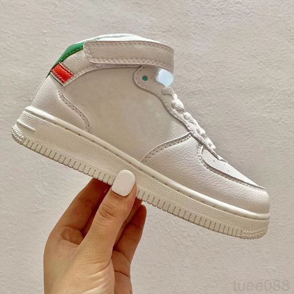 

white classical kids triple white black red low cut children boy girls sports sneakers running shoes one toddler chaussures grt6c