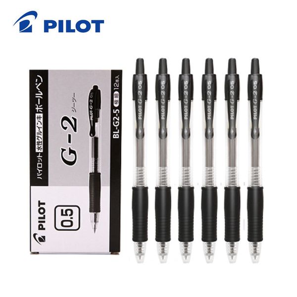 12 teile/schachtel PILOT Gel Stift BL-G2 Austauschbare Mine 0,5mm Spitze Komfort Griff Roller Ball Stifte Stifte Für Schule schreibwaren 201202