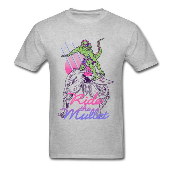 

mullet surfer t shirt mullet hair lizard printed grey t shirt hipster summer tshirt unique designer tee sport hooded sweatshirt hoodie
