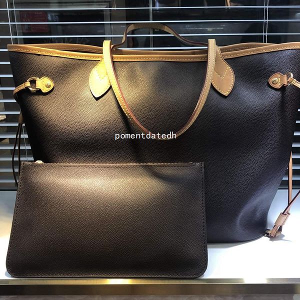 

quality classic women ladies handbag composite bag lady clutch bag shoulder tote female purse wallet 2pcs/set high qulity qynf o5+z