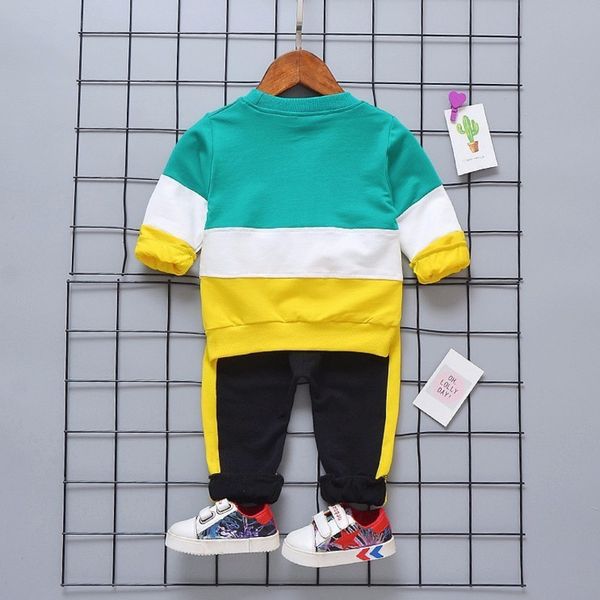 

2020 spring baby girl boy clothing infant clothes suits casual sport cotton t shirt pants 2pcs/sets kid child toddler tracksuits lj200916, White