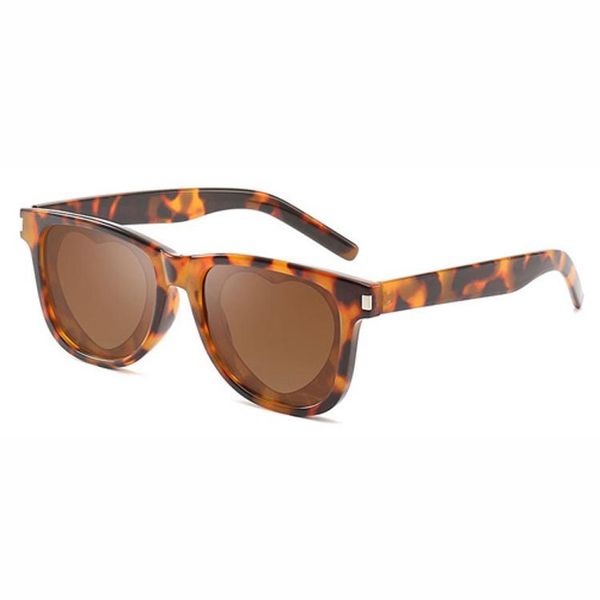 

2020 new arrival sunglasses women heart fashion retro 1812 plastic material lenses uv400 protection eyewear, White;black