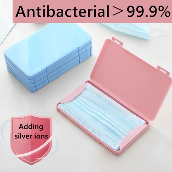 

comfortable cover holder newbag storage face portable facemask case save box dust-proof facial mascarillas mask waterproof