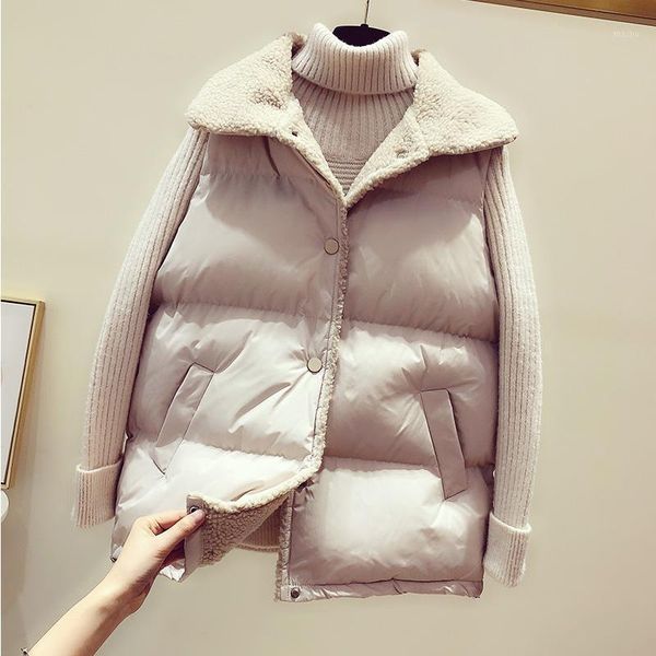 

wholesale 2020 new autumn winter selling women's fashion casual female nice warm vest outerwear mp3301, Black;white