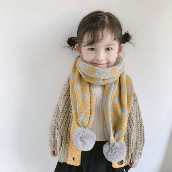 

scarf new knitted wool in children's autumn and winter of 2019 06ud, Red;brown