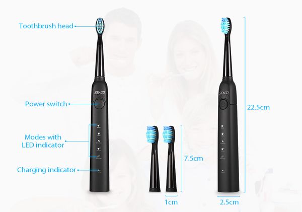 

electric toothbrush with smartimer 5 brushing modes 3 brush heads