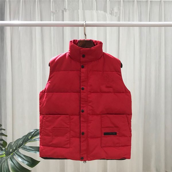 

high end winter designer jacket luxury windbreaker red duck down comfortable parka casual jogger cotton-padded vest male down, Black
