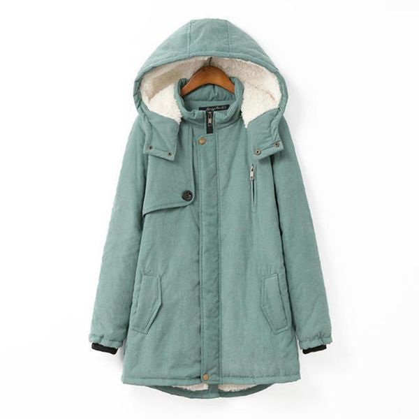 

winter jackets plus size women vintage outwear coats warm windproof women hooded clothes fashion pocket button zipper coat #1021, Black;brown