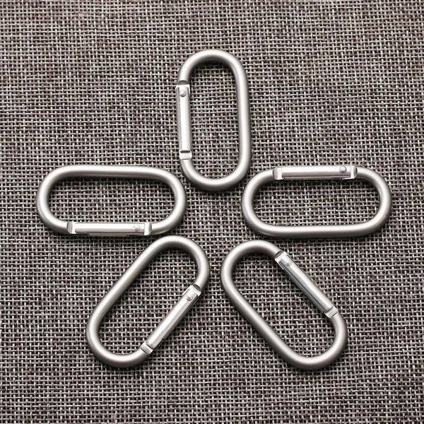 

5 pcs light weight climbing carabiner travel kit camping hiking alloy aluminum keychain survival gear outdoor tool safety buckle q bbyhjf