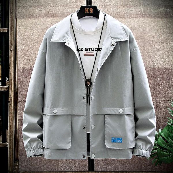 

japan lapel jacket lightweight mens jackets oversize spring autumn fashion windbreaker luxury slim hip hop coat sport skin ee9jk1, Black;brown