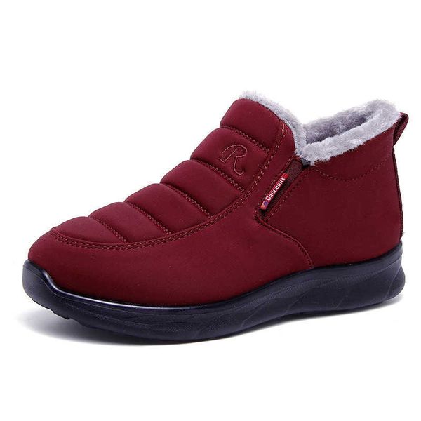 

dad old beijing cloth winter plush warm cotton middle-aged and elderly shoes men's snow boots, Black