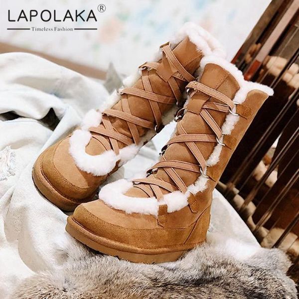 

boots 2021 design warm fur winter woman shoes platform comfy ins trendy luxury snow ladies, Black