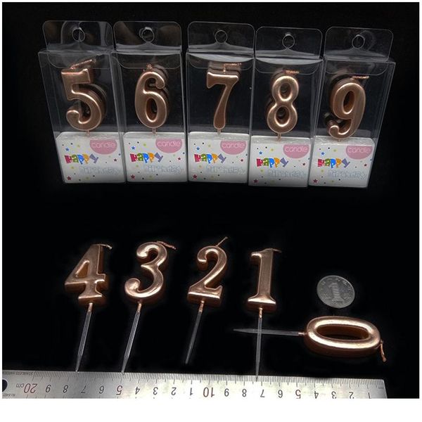 

number 0-9 happy birthday candles on the cake home decoration accessories candle for kids girls boys party cake dec jllgmi