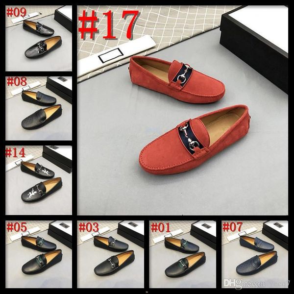 

md 19ss new big size men's loafers slip on men leather shoes luxury casual fashion trend brand men's shoes wedding shoes 22, Black