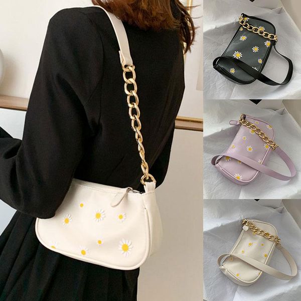 

retro daisy underarm shoulder bag 2020 new tote armpit bag clutch handbag tote shouler evening elegant crossbody