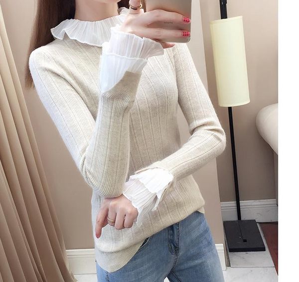 

2021 spring and autumn winter with new style fashion long sleeve women's sweater coat @387, White;black