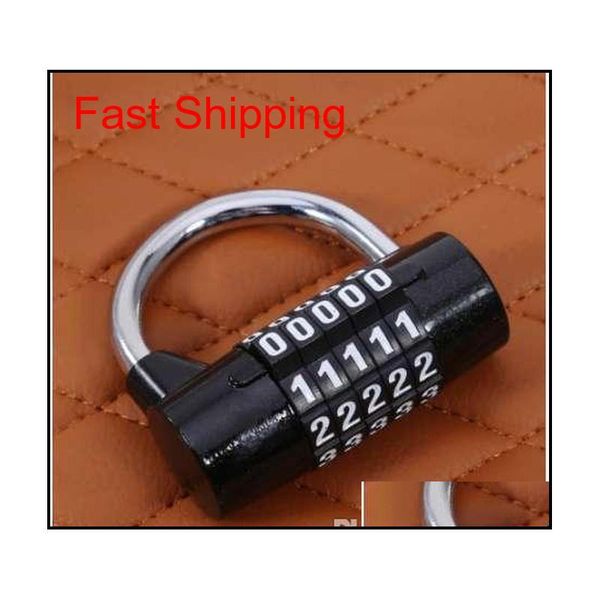 

5 digits password safety lock wide shackle combination padlock gym cabinet lock cupboard wardrobe coded safe l qylauc bdenet