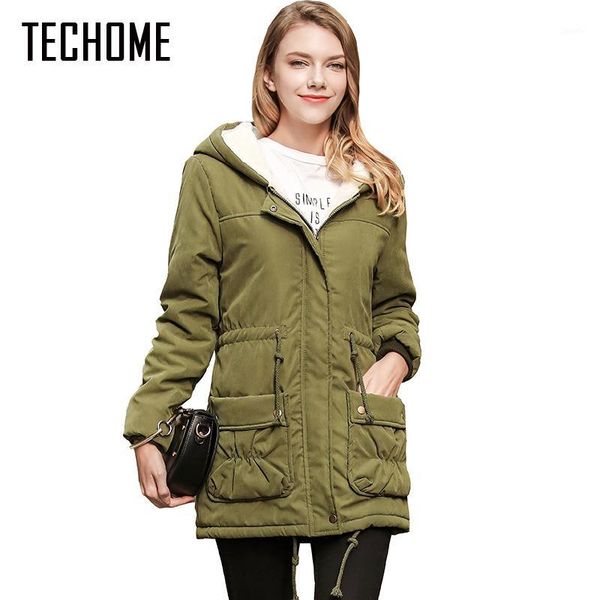

nice tide parka female women winter coat cotton thickening winter jacket women outwear parkas for jacket plus size xxl1, Black
