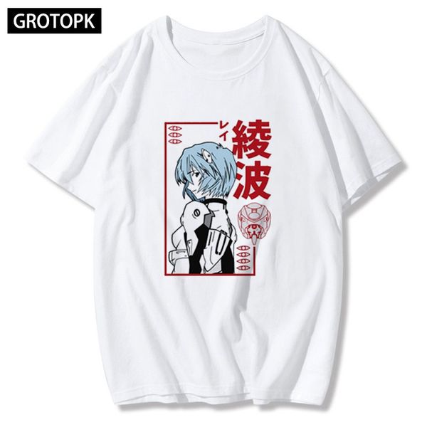 

funny japan anime rei ayanami evangelion ga streetwear casual short sleeve oversized tshirt homme sport hooded sweatshirt hoodie men t shirt
