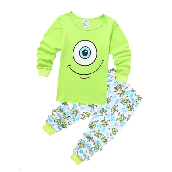 

pajamas cotton boys' long sve children's home wear suit, Blue;red