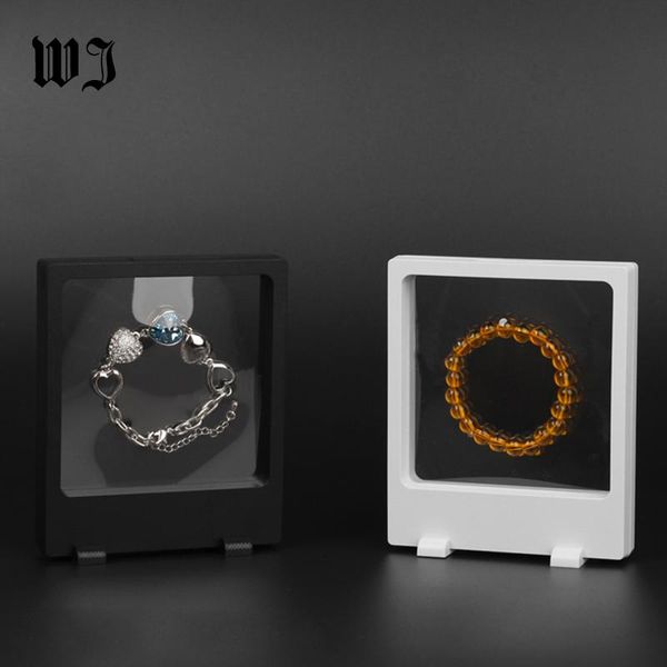 

11 * 13 см прямоугольная рамка прозрачная упругая мембрана браслет ювелирных изделий упаковочная коробка для часов подвеска браслет жемчуга, Pink;blue