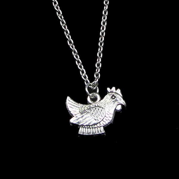 Moda 19 * 14mm gallina gallina ciondolo collana catena a maglie per collana girocollo femminile regalo di gioielli creativi