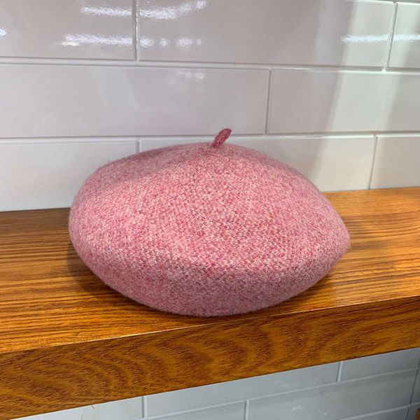 

hat women's solid pumpkin 2019 new autumn and winter season beret wool temperament versatile, Blue;gray