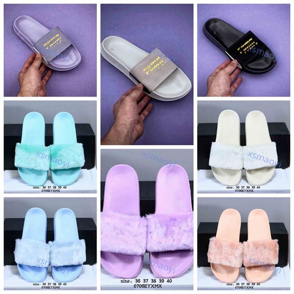 

spring autumn plush slippers summer lovers trend joker beach sandals women pink blue black slippers leisure sports slippers size 36-40