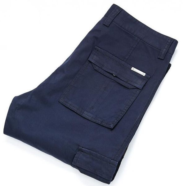 

2021 di zhan ji pu new arrival of multi pocket men in cargo loose straight pants large men's yards size: 30-44 3cev, Black;white