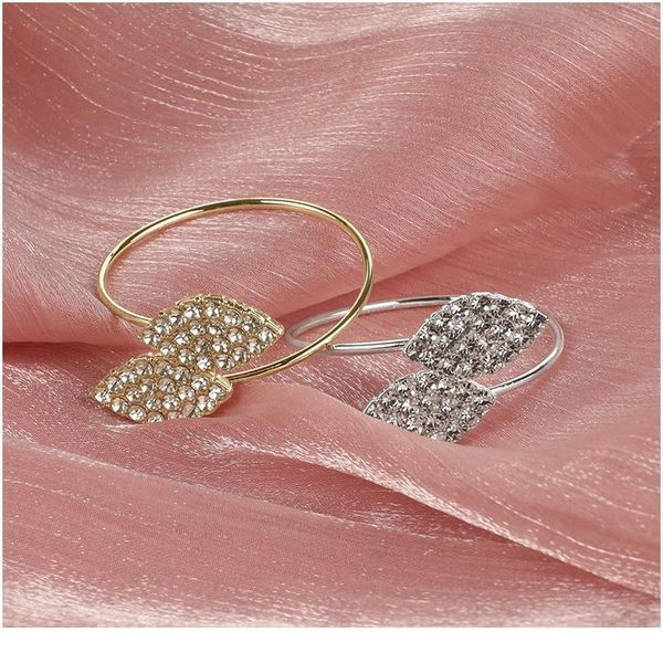 

fashion style gold silver glitter diamond napkin rings towel napkin holder for wedding party banquet dinner ho qyldcr