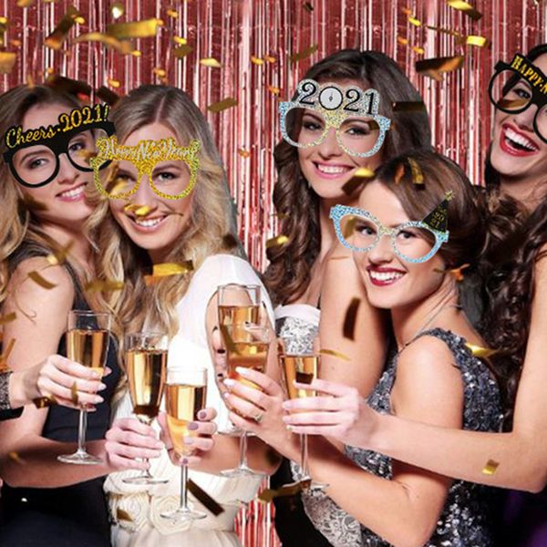 

frame 2021 p booth props new year eve christmas decorations for home navidad natal noel party