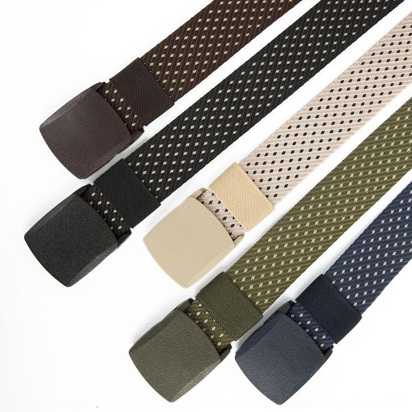 

yjjow new sports woven nylon tactical belt fashion star jacquardoutdoor sports sportscanvas outdoor sportstraining canvas belt lfmwa, Black;brown