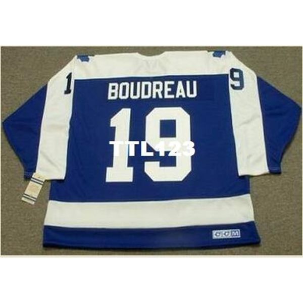 

mens #19 bruce boudreau toronto maple leafs 1978 ccm vintage hockey jersey or custom any name or number retro jersey, Black