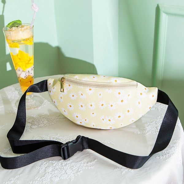 

2020 summer and autumn new small fresh waist bag coin purse small daisy print fashion casual mobile phone bag1