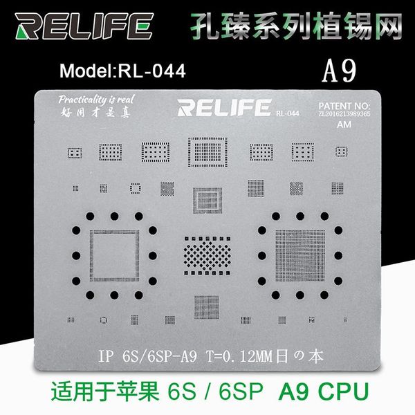 

sunshine rl-044 planting tin template for 6/6s/7/8/x/xs/xs max/11 pro max cpu nand emmc empc ic bga stencil reballing
