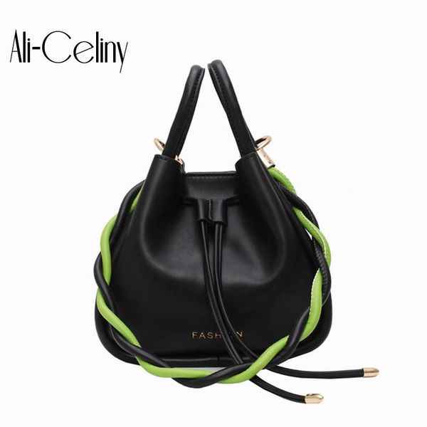 

brand style handbag 2020 new fashion texture messenger women's bag simple and versatile one shoulder bucket bag