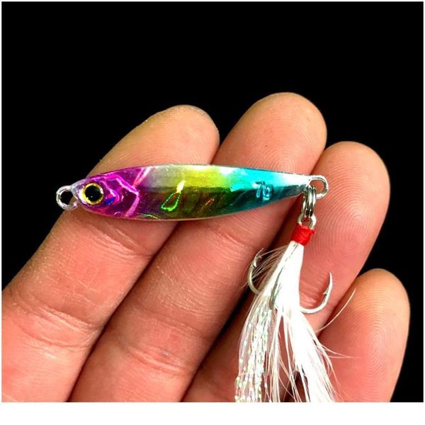 

metal cast jig spoon 10g 45mm shore casting jigging lead fish sea bass fish qylubh