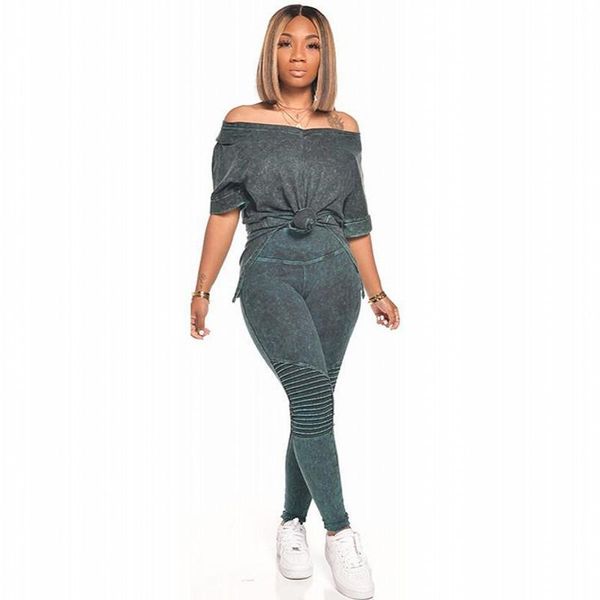 

women's tracksuits fashion casual solid set summer sweatsuit slim side split tracksuit female sets long pants sportswear two piece outf, Gray