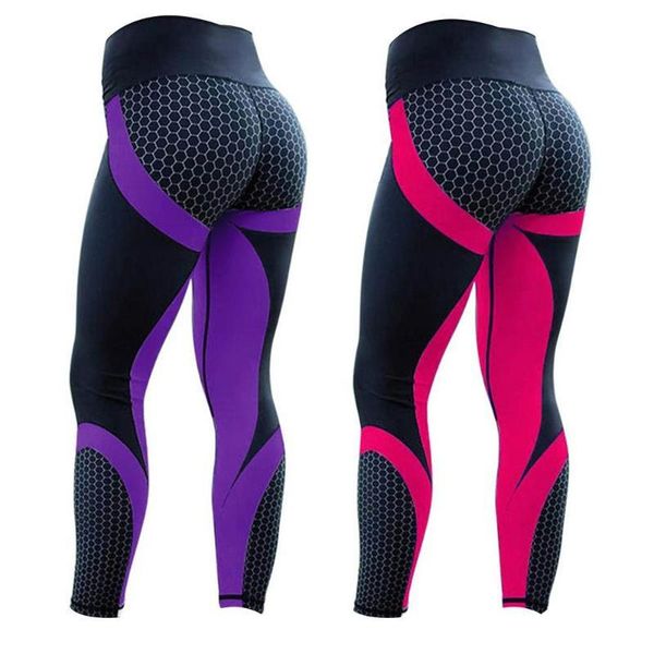 

yoga outfits women fitness leggings running high waist sport elastic slim pants, White;red