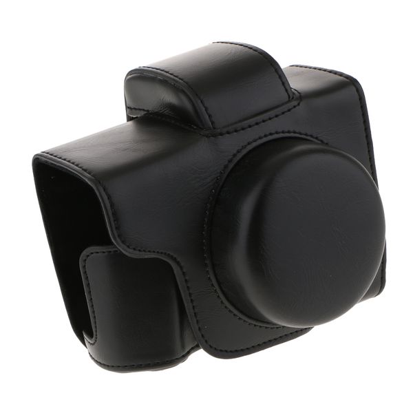 

black) pu camera bag protective case for olympus e-m10 ii em10ii short lens