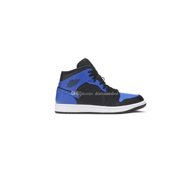 

jumpman 1 mid hyper royal basketball shoes 1s men women sneakers sku:554724 077 (delivery within 24 hours)