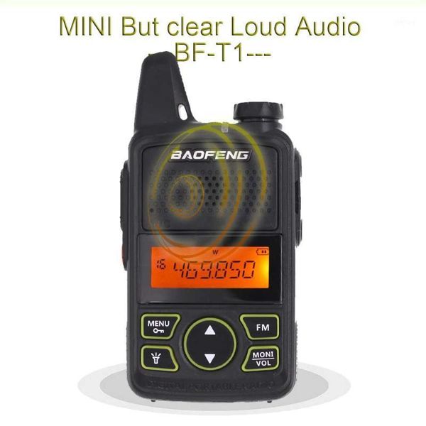 

baofeng mini walkie talkie bang bf-t1 walkie talkie uhf 400-470mhz 20ch portable ham fm cb radio handheld transceiver1