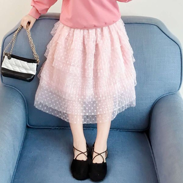 

spring girls' 2020 wear and autumn new pleated children's women's pengpeng gauze skirt gw6082, Blue