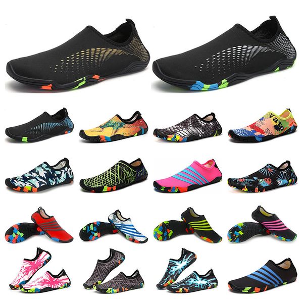 

men swimming diving outdoor beach shoes soft-soled creek sneakers silver barefoot skin snorkeling wading fitness women trainers size 35-46