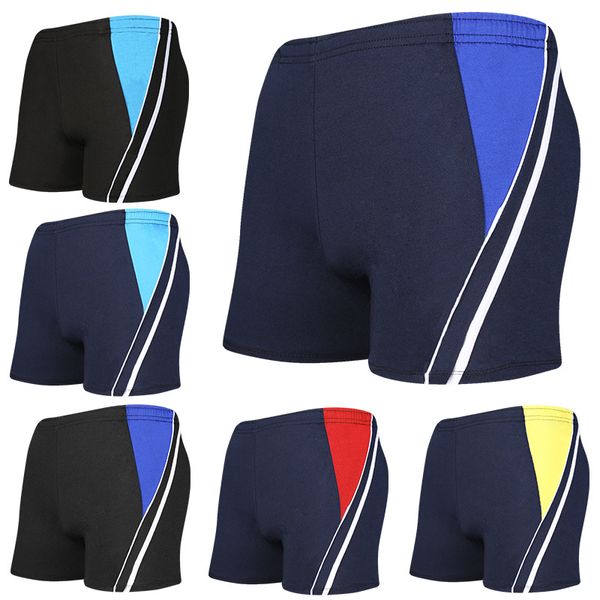 

2021 selling men's swimming trunks loose new spring vacation tide flat angle short swimming manufacturers wholesale yk1759