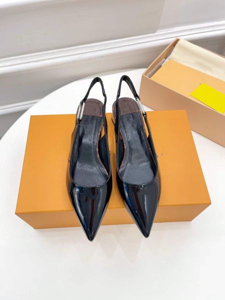 

sling back design woman's sandals quality stylish slippers fashion classics sandal men women slipper flat shoes slide eu:35-41, Black