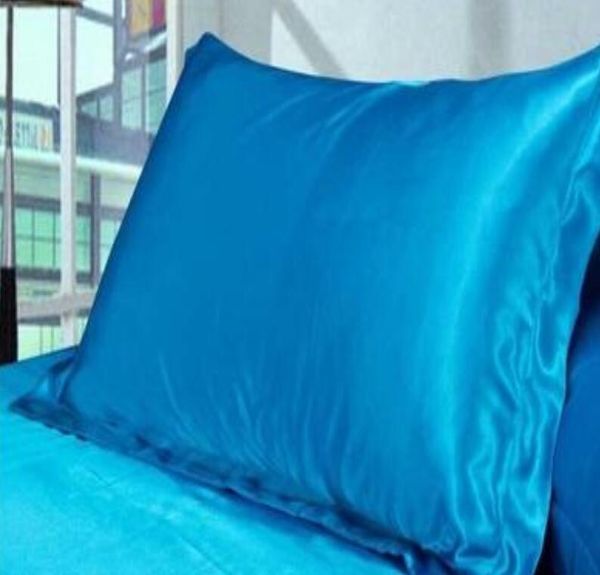 

pillow case solid color silk pillowcases candy fashion sofa throw cushion cover silk satin pillow cover home office jlljvx mx_home