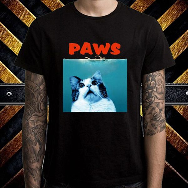 

new paws funny jaws movie men's black t-shirt size s-3xl fashion tee shirt sport hooded sweatshirt hoodie