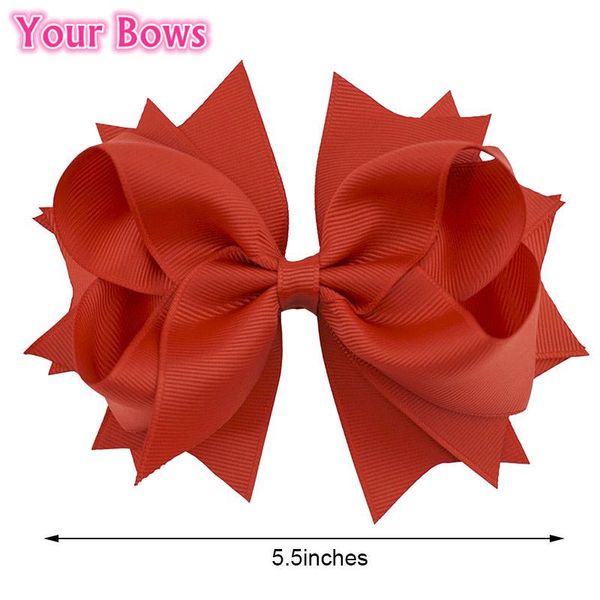 

hair accessories your bows 5.5inch 10colors solid girl headbands grosgrain ribbon girls children hairpins, Slivery;white